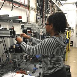 Person working in a lab
